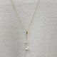 Collar ajustable de mini beads con dos Perlas, 18k Gold Filled