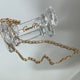Collar de cadena Paper Clip en 18k Gold Filled, medida 51cm