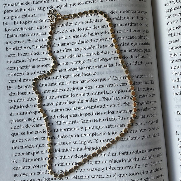 Shocker de circulos planos, 18k Gold Filled, medida 35cm
