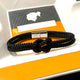 Pulsera Negra de cordón con nudo