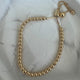 Pulsera ajustable de beads, 18k Gold Filled en 3mm