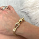 Pulsera combinada de cadenas y esfera de 14mm, 18k Gold Filled, medida 20cm