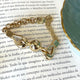 Pulsera combinada de cadenas y esfera de 14mm, 18k Gold Filled, medida 20cm