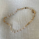 Pulsera de cadena con perlas y zircones, 18k Gold Filled, medida 18cm