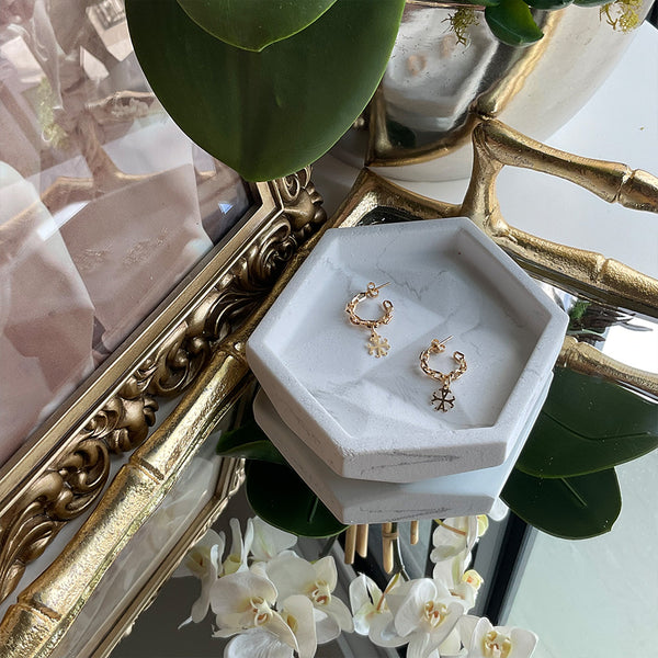 Argolla paperclip en 18k Gold Filled