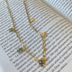 Collar paper clip con dijes Siamo Noi 18kt Gold Filled 