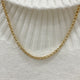 Collar de cadena rounded de 4mm, 18k Gold Filled, medida de 40 a 45cm. Disponible en set con Pulsera