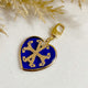 Dije charm corazon grande de murano con símbolo Siamo Noi