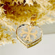 Dije charm corazon grande de murano con símbolo Siamo Noi