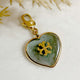 Dije charm corazon grande de murano con símbolo Siamo Noi
