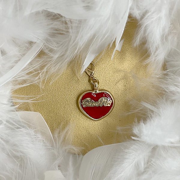 Dije corazon murano jelly rojo pequeño