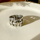 Anillo de plata 925 con oro de 14k medida 7